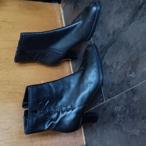 Leather booties